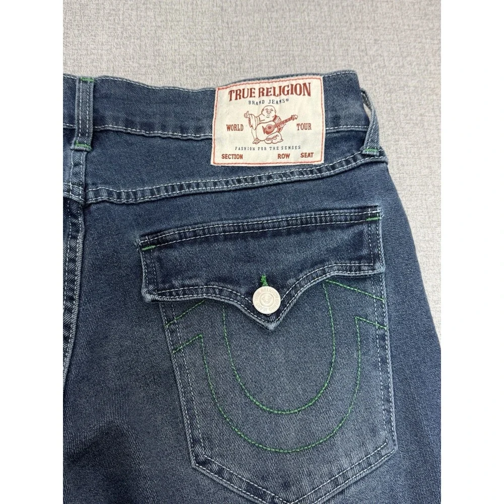True Religion Men's Ricky SN Flap Relaxed Straight Jeans W32 L34 New